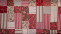 Hand Quilted Rosey Dreams